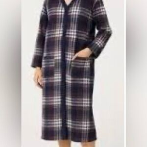 Amanda Stewart Cozy Wear Women’s Plus Plaid Robe Size 1X
